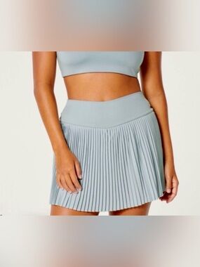 NWT Gilly Hicks Active Pleated Skortie XS Clouded Blue Tennis Golf